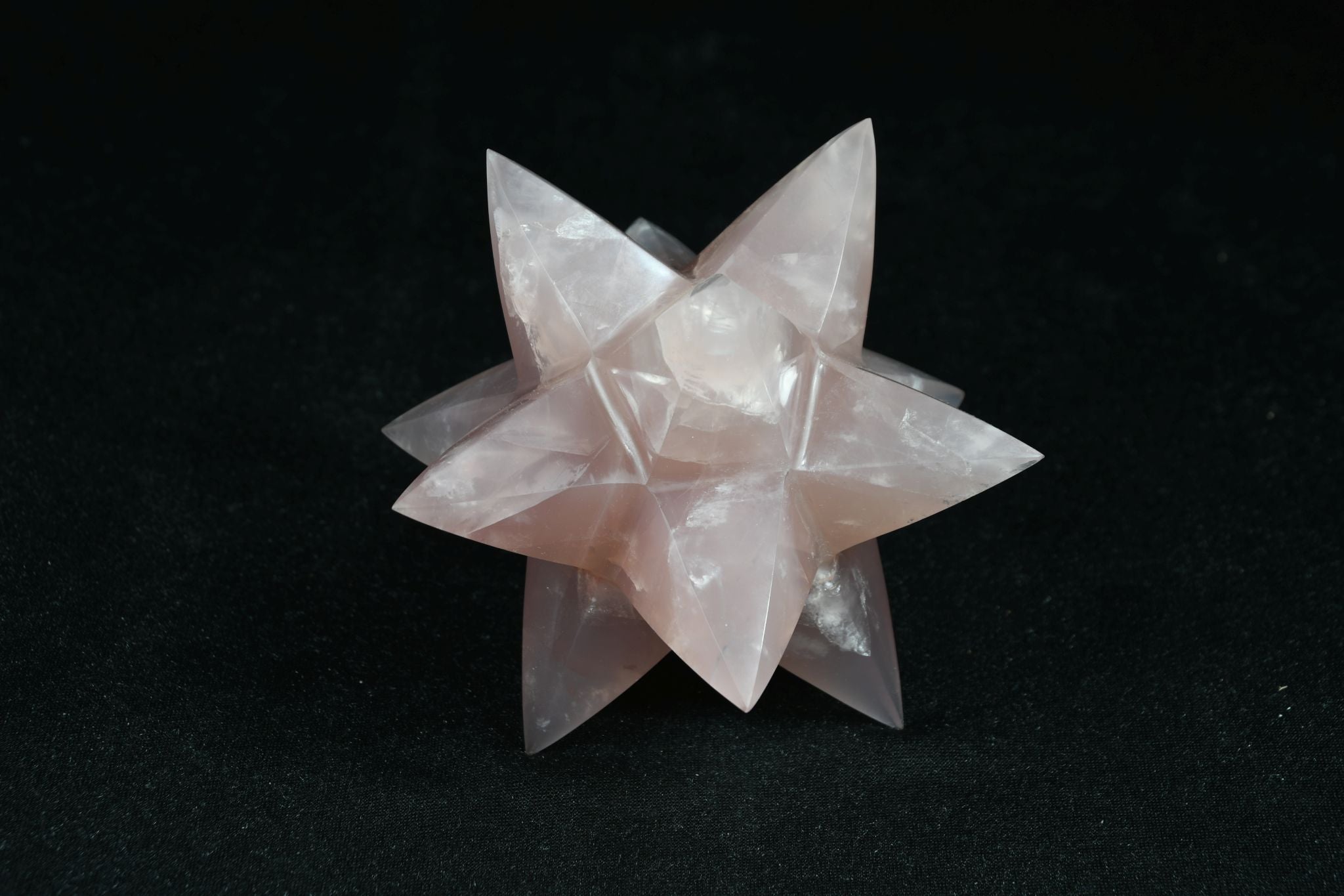 Rosenquarz Sterntetraeder gross