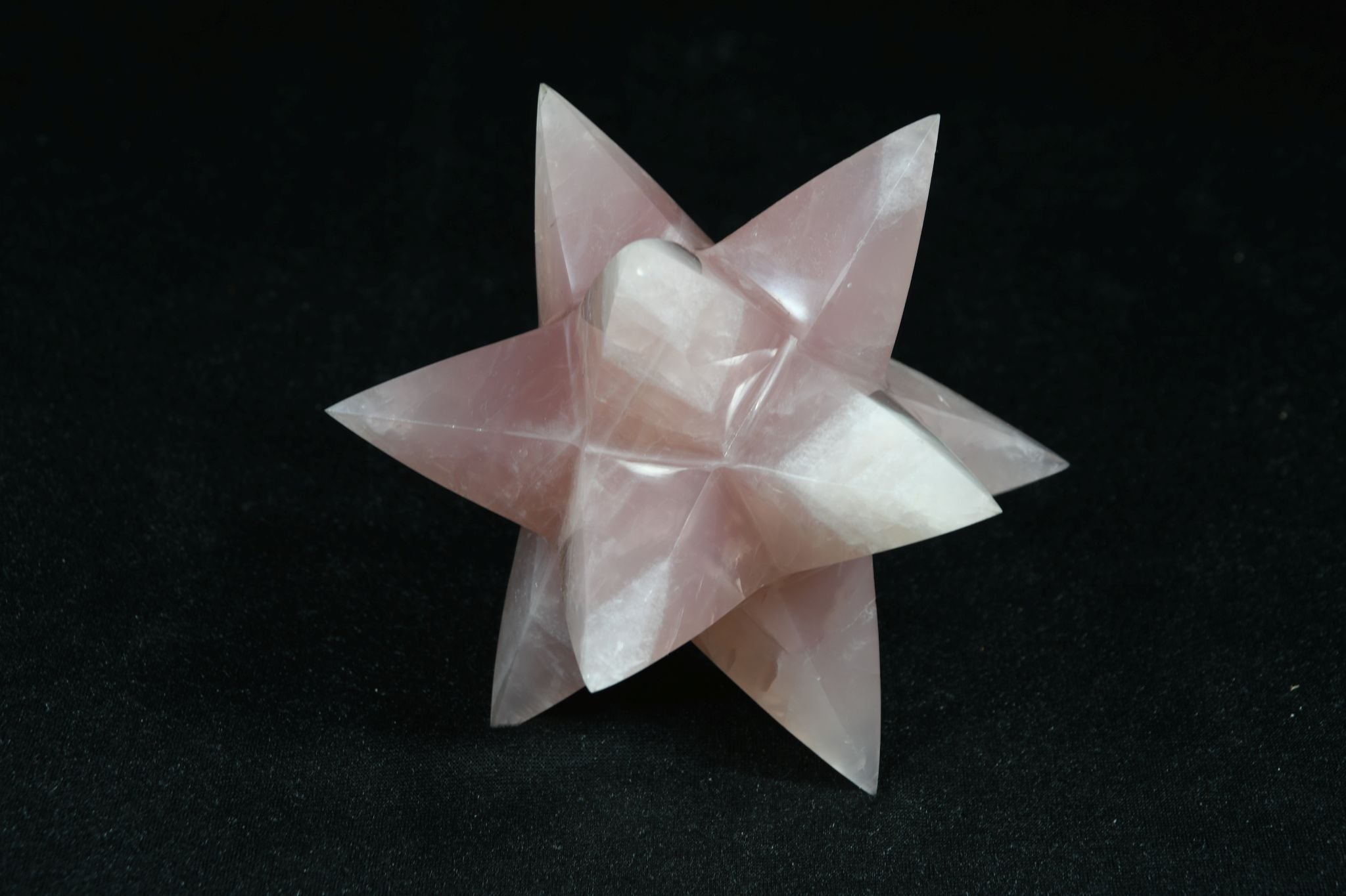 Rosenquarz Sterntetraeder klar gross