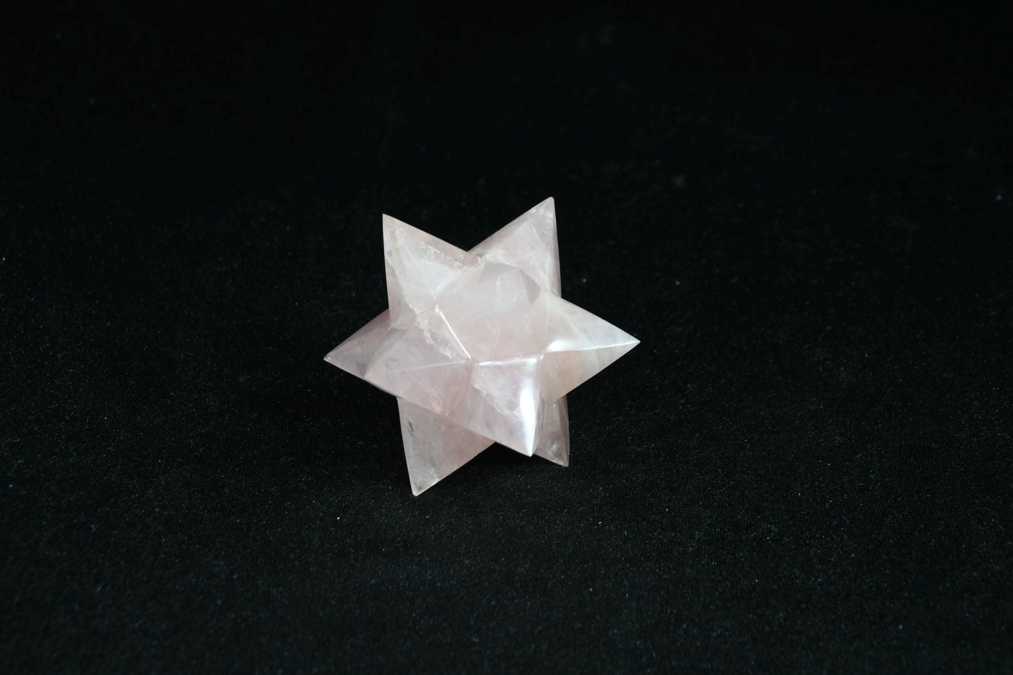 Rosenquarz Sterntetraeder klein