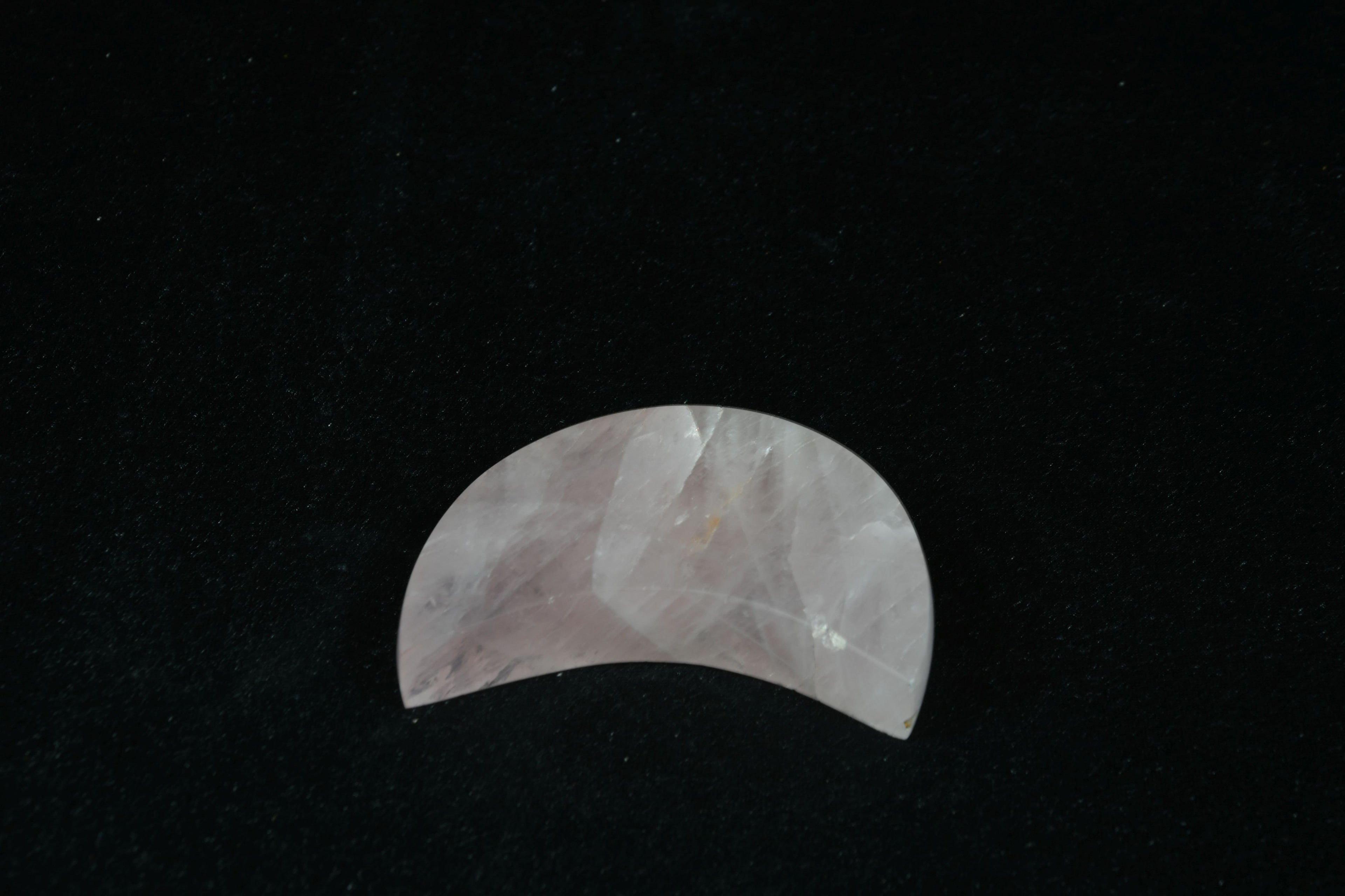 Rosenquarz Halbmond klein