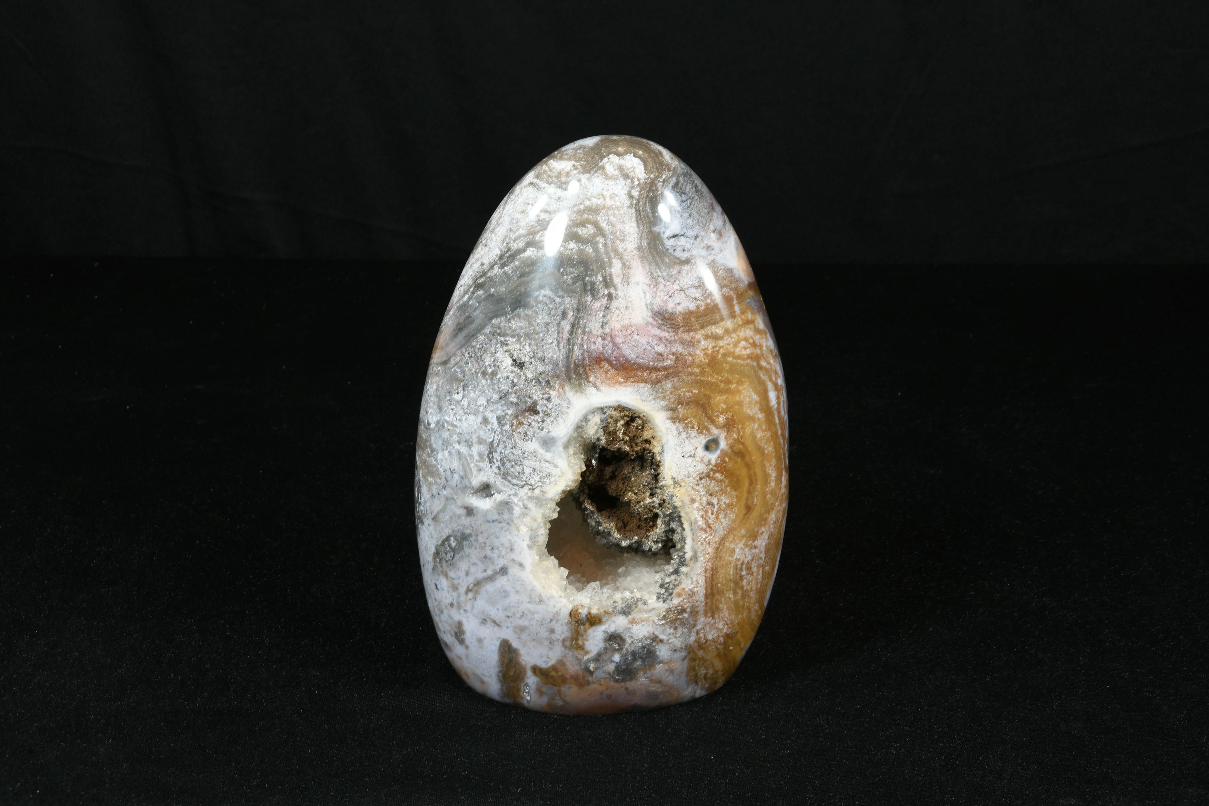 Chalcedon / Achat Freie Form Druse