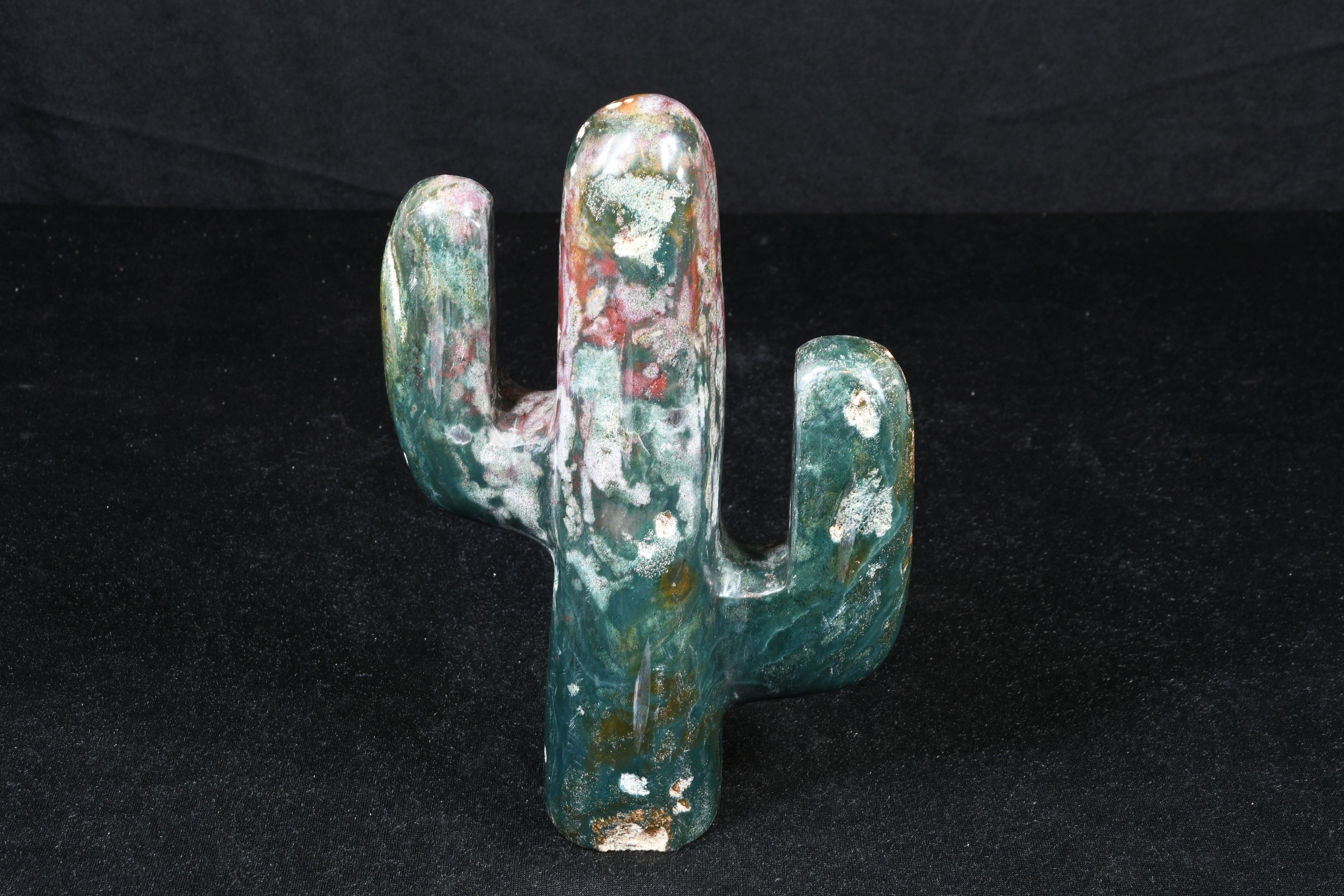Jaspis Kaktus Skulptur